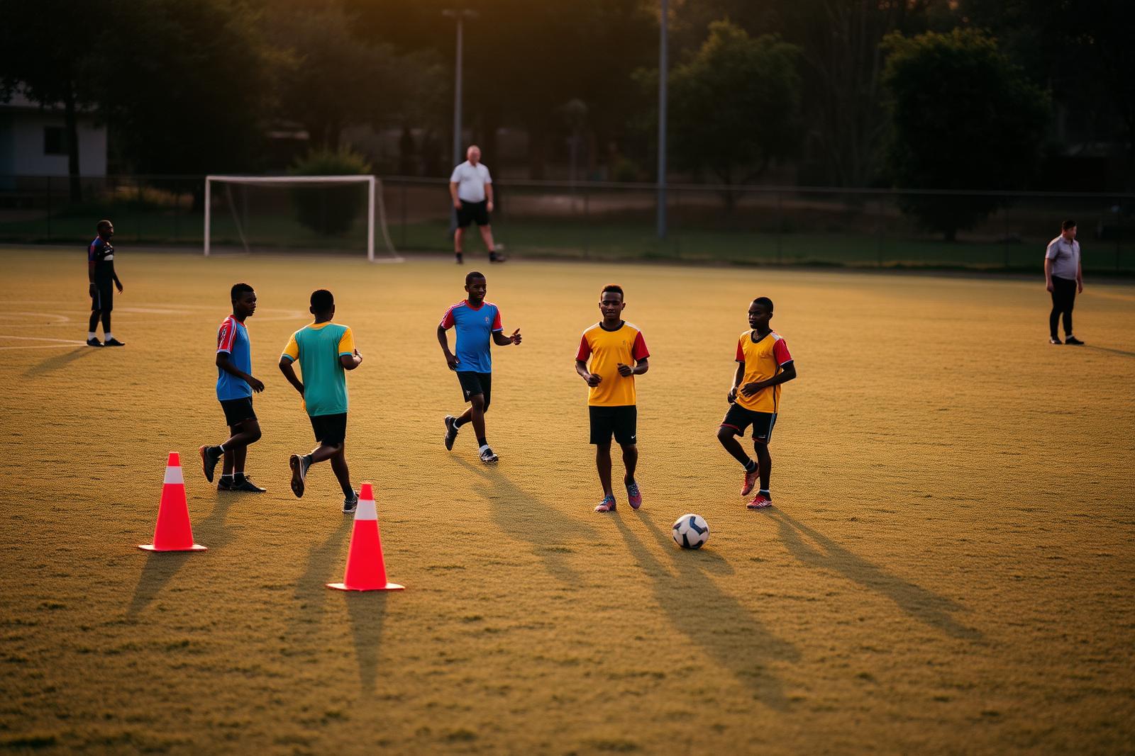 Séance d'entraînement de l'académie du 2 Plateaux FC